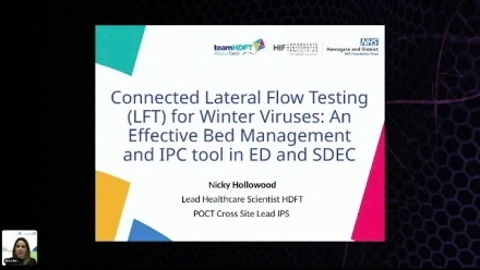 The Biomedical Scientist Live 2025: Infection control connected lateral flow tests