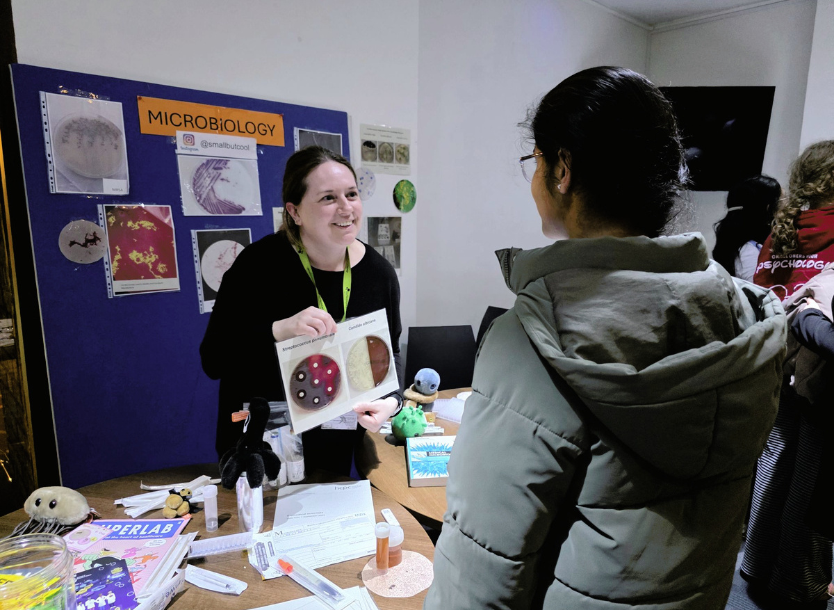 Microbiology demonstrations and discussions