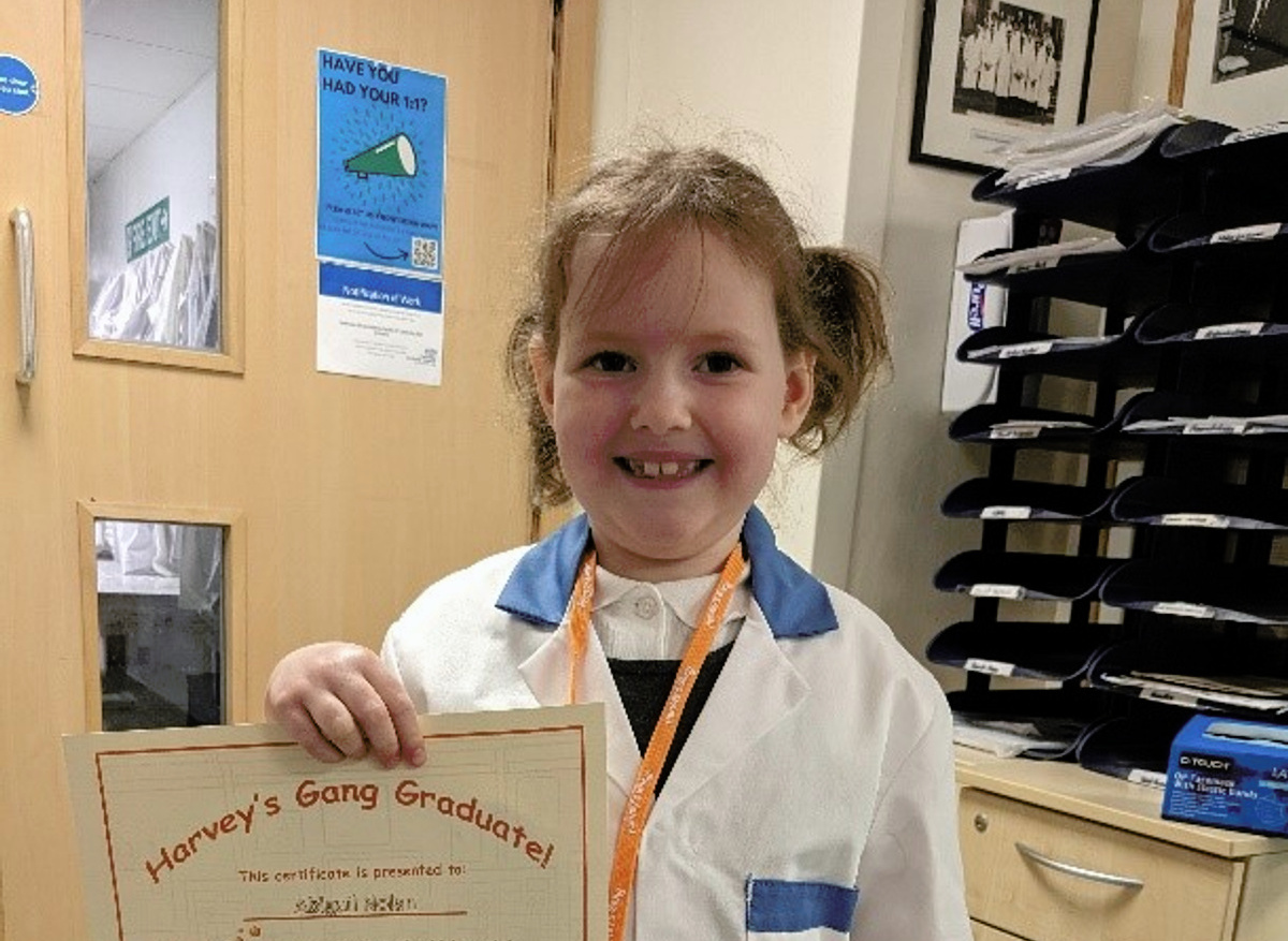 Abigail loved her tour so much she's thinking of working in a lab when she's older