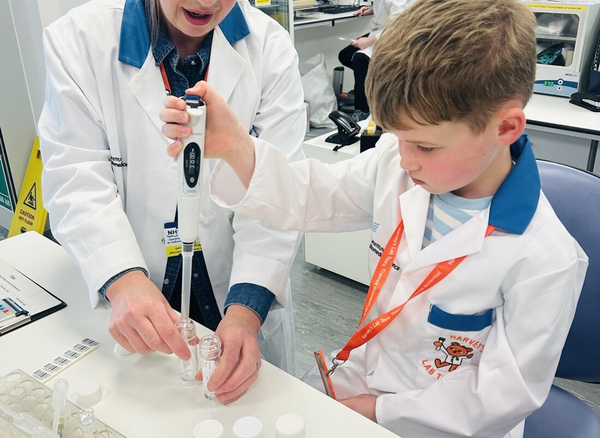 The practises pipetting
