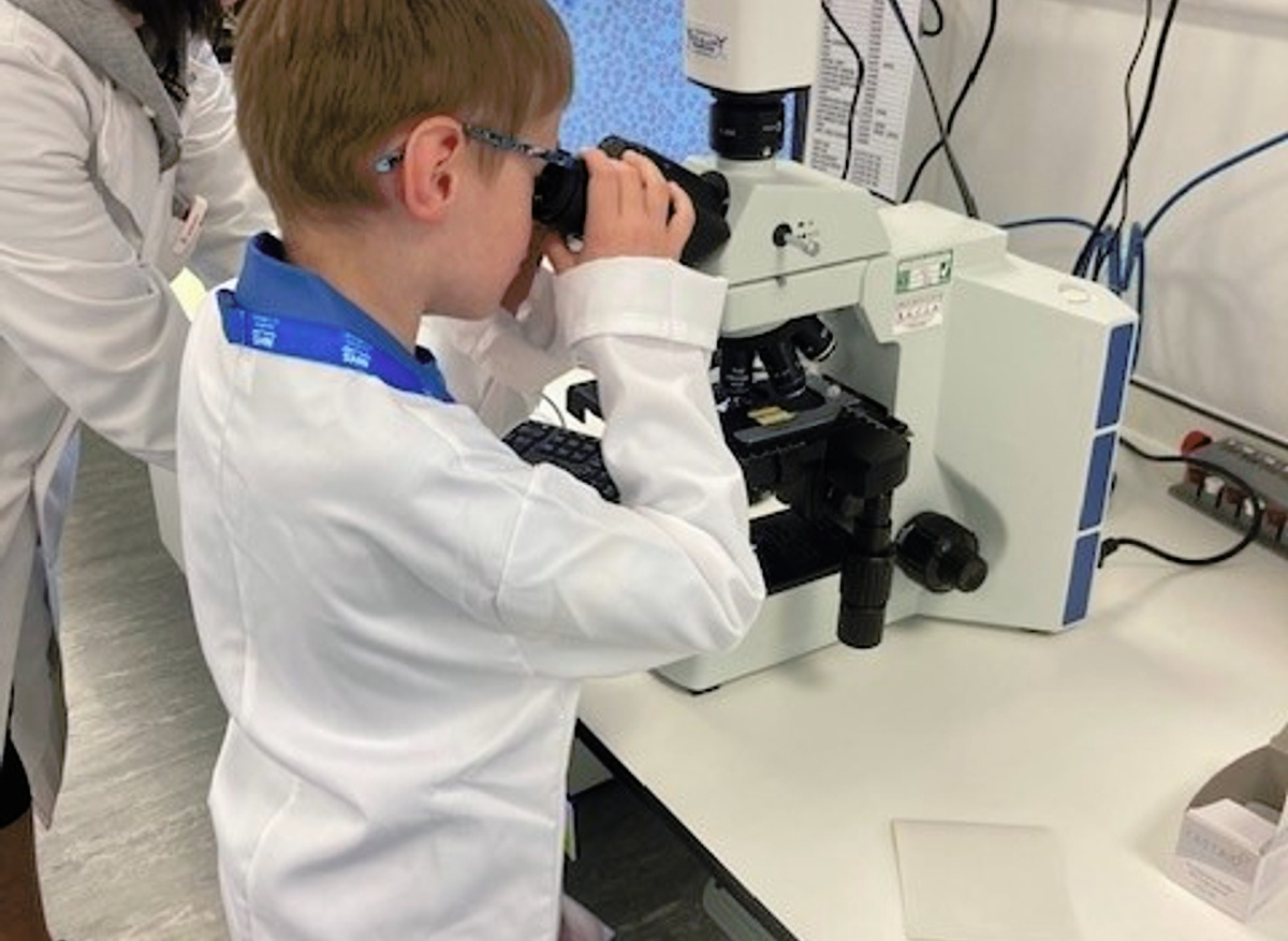 Finn would love to come back and see his own blood down the microscope