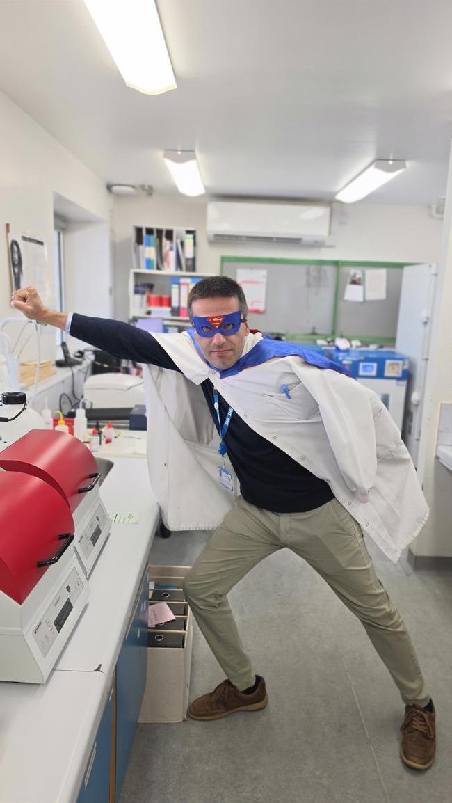 Melanie Armstrong - Held a superhero comp - Paulo, my senior in Haemotology was Coag Man and James quality manager was Batman 2.jpg