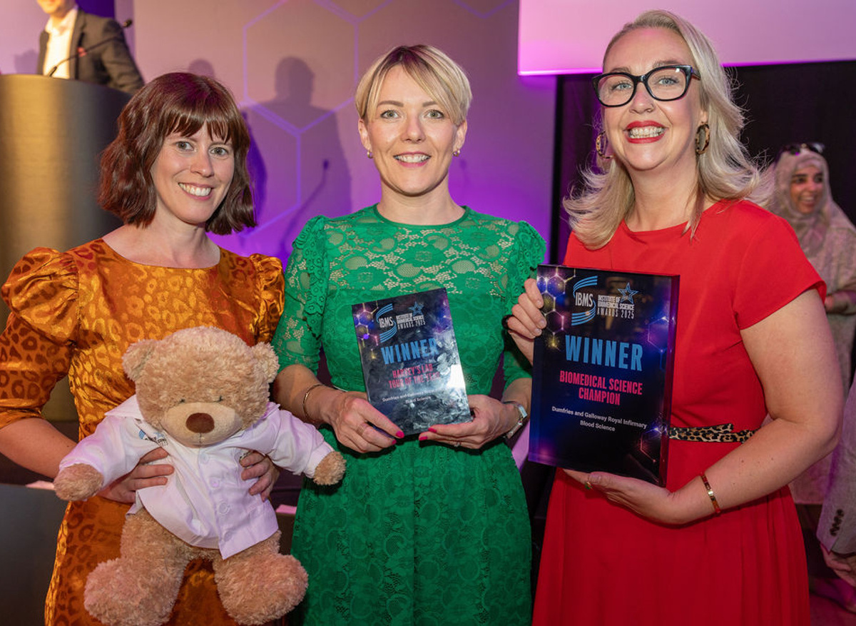 Sue Jeffrey, Sharron Mc McGarva and Gayle Johnstone representing DGRI