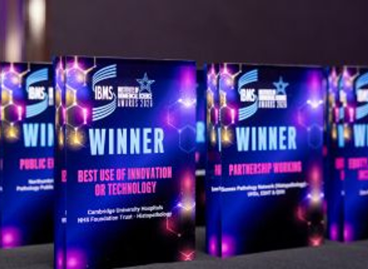 The IBMS Award 2026 plaques