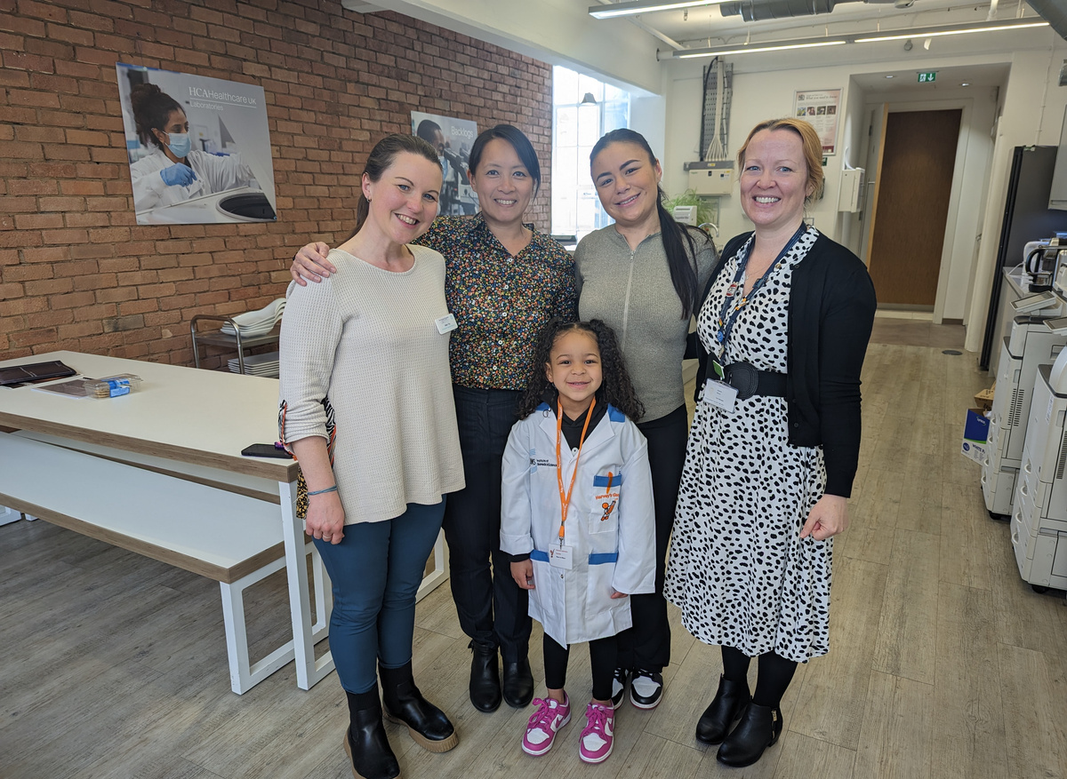 HCA Labs welcomed Maya-Lee to be a scientist for the day