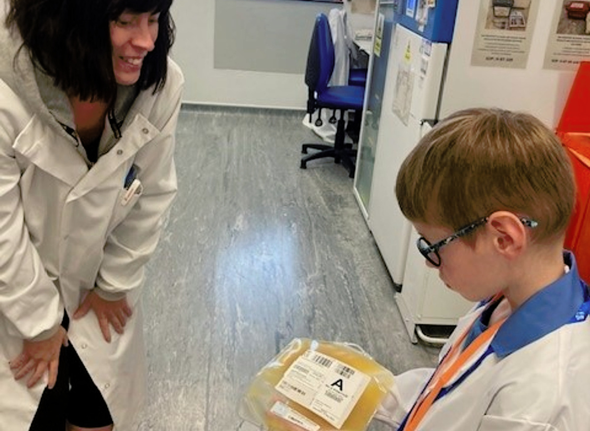 Eilidh his nurse has been helping Finn get used to his treatment  and has built up a trusting relationship with him and his family