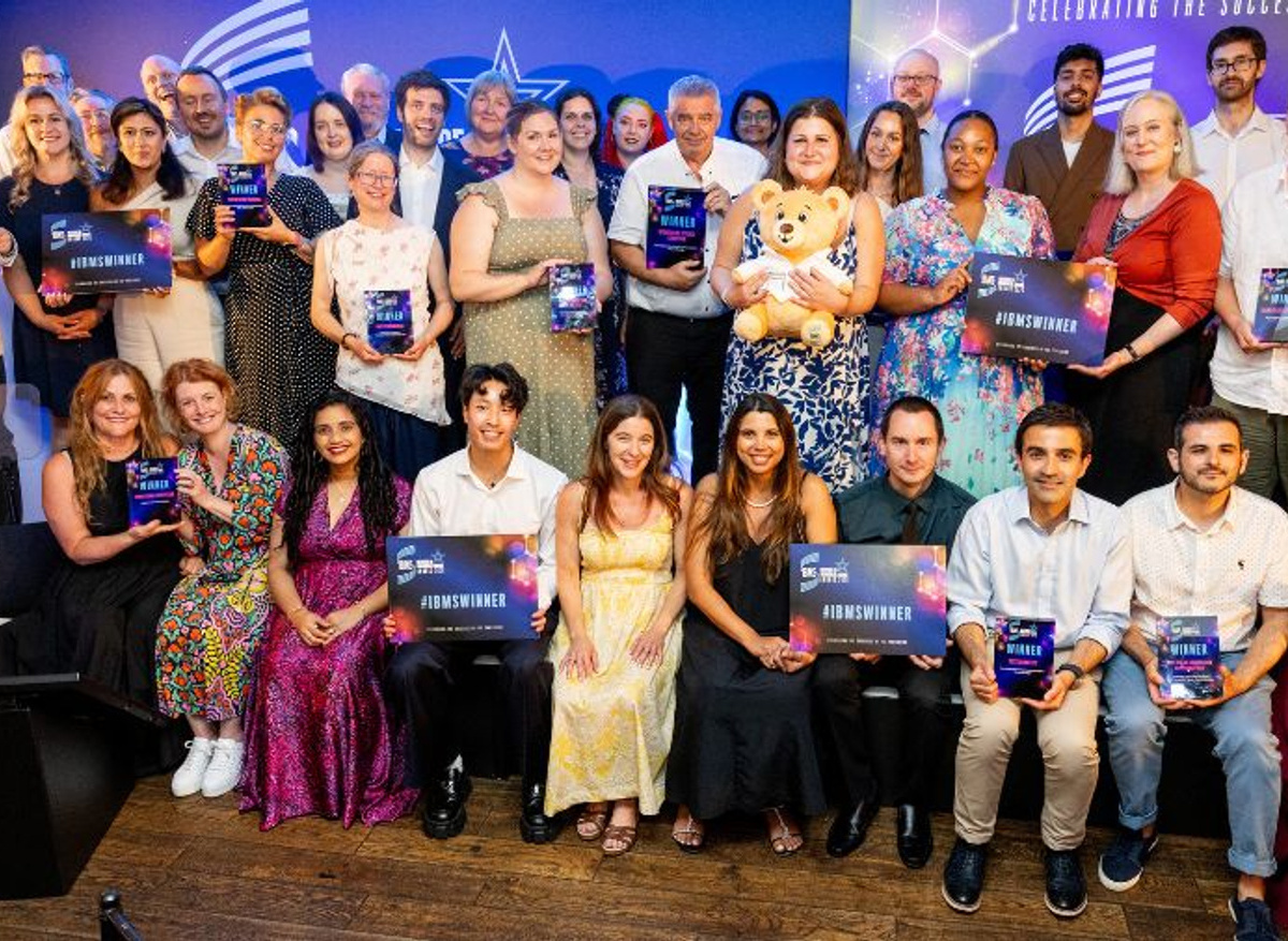 All the winners on stage